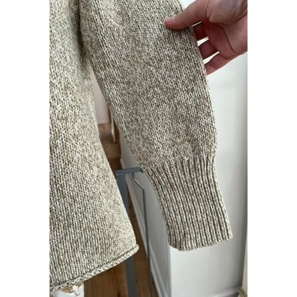 EUC Womens Beige Knit Cardigan Sweater With Buttons Casual Style - Picture 3 of 7